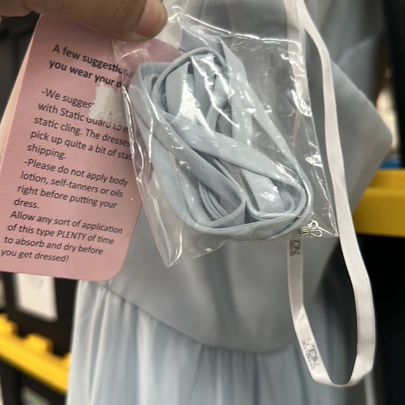 NWT SOCIAL BRIDESMAIDS
Strapless Draped Bodice Maxi Dress with Front Slits - Picture 6 of 7